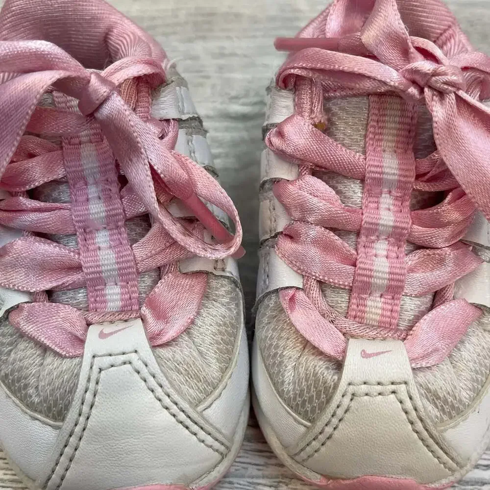 Y2K Vintage 2006 Nike Little Roosh Pink Sneakers Shoes 2 Infant 6-9m Swoosh